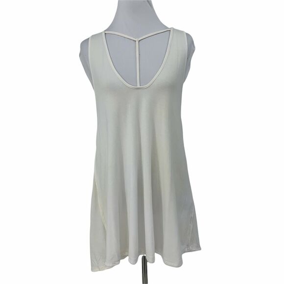 We The Free People Tank Top Womens M Medium Amelia T Strap Racerback Loose *READ - Picture 1 of 12